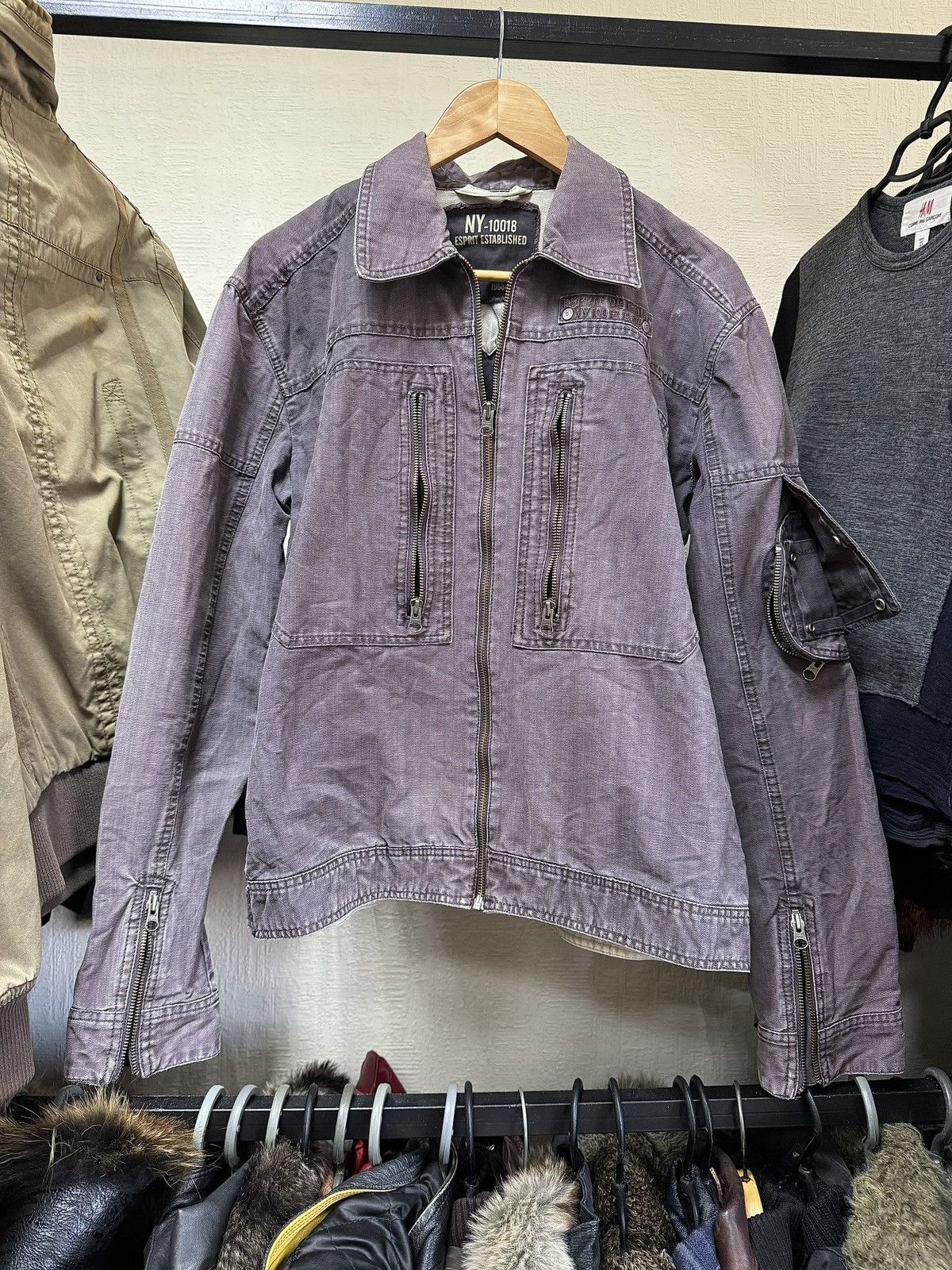 Japanese Brand Vintage Faded Cargo Junya Watanabe IfSixWasNine Style Jacket Size US L / EU 52-54 / 3 - 3 Thumbnail