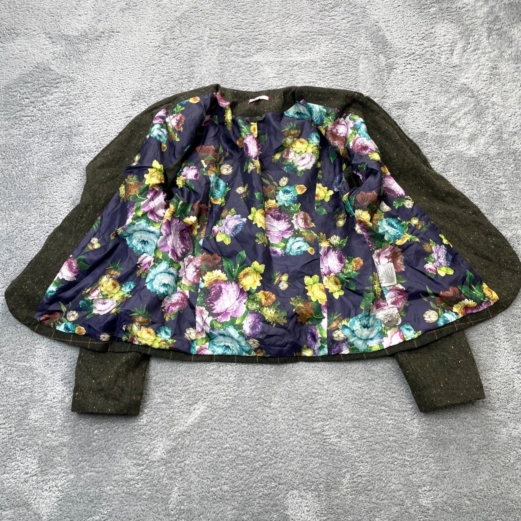 Joe Browns Joe Browns Green Plaid Tweed Blazer Coat Jacket Womens 10 Scottie Dog Embroidery Size L / US 10 / IT 46 - 3 Thumbnail