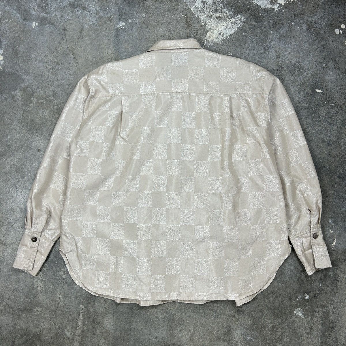 Japanese Brand × Kansai Yamamoto × Vintage 1990s Kansai Profumo - Checkered Orient Size US L / EU 52-54 / 3 - 11 Thumbnail