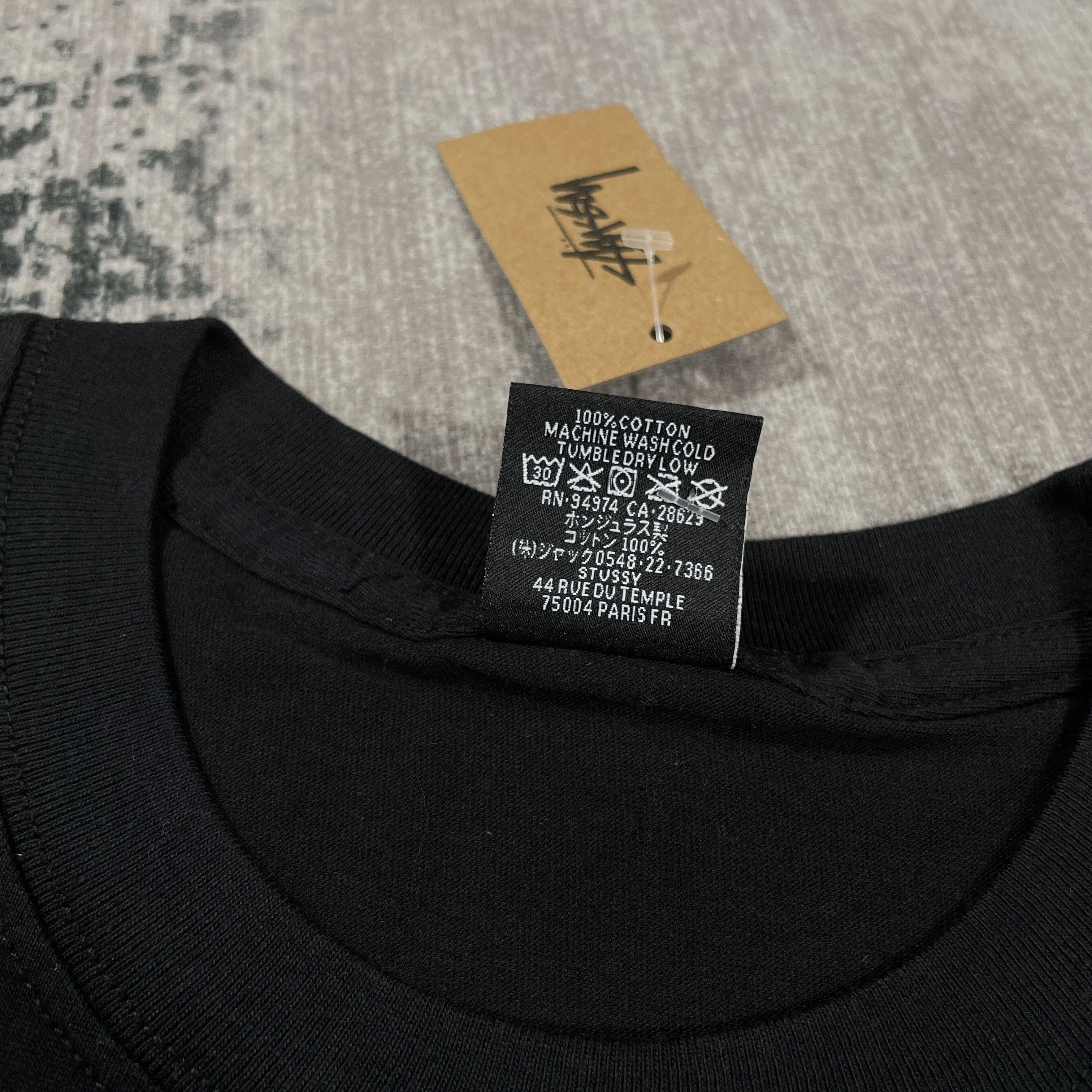 Stussy STUSSY THERMAL BIG STOCK TEE BLACK Size US M / EU 48-50 / 2 - 6 Thumbnail
