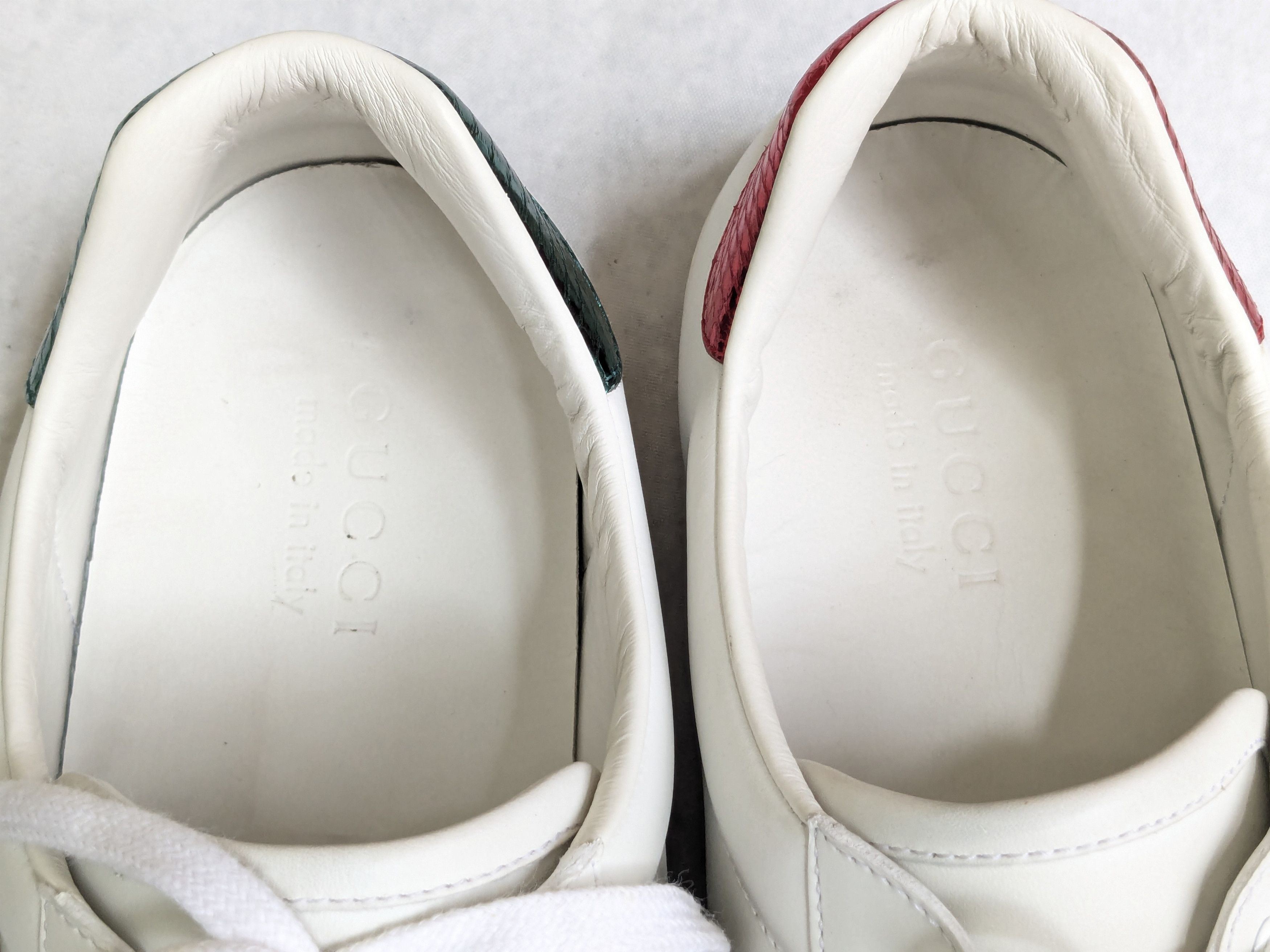 Gucci Gucci Ace Sneakers Snake 11.5 White Low Tops Leather Size US 11.5 / EU 44-45 - 2 Thumbnail