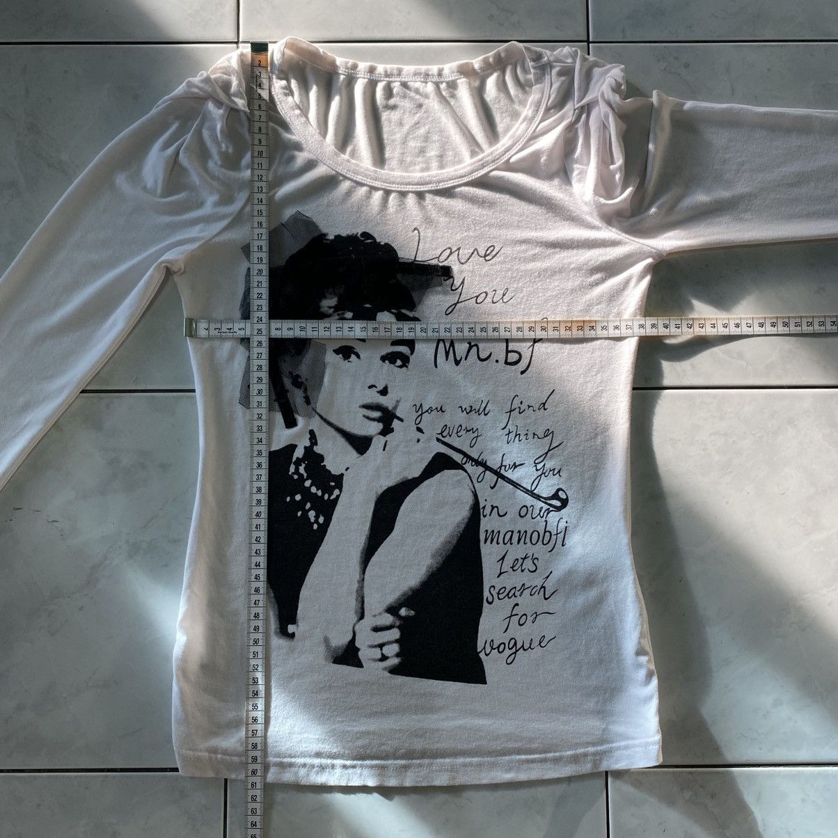 Japanese Brand Mn.bf Audrey Hepburn Retro Movie Classic Hollywood Graphic Size ONE SIZE - 19 Thumbnail