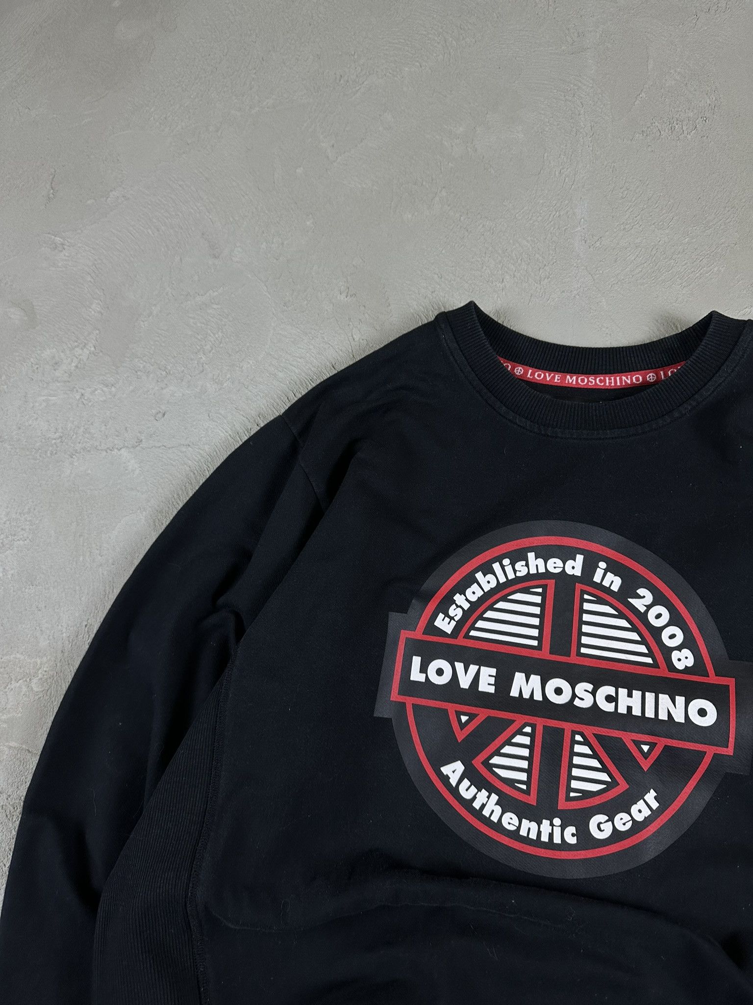 Moschino Love Moschino Big Logo Graphic Sweatshirt Crewneck Size US XL / EU 56 / 4 - 5 Thumbnail