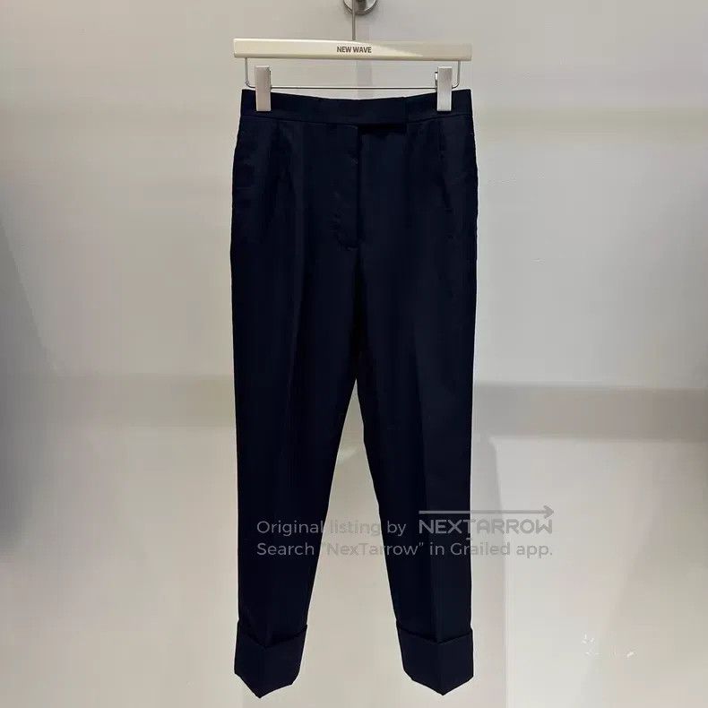 Thom Browne Thom Browne Classic Trousers with Dark Blue Gold Buttons H Size 24" / US 00 / IT 34 - 1 Thumbnail