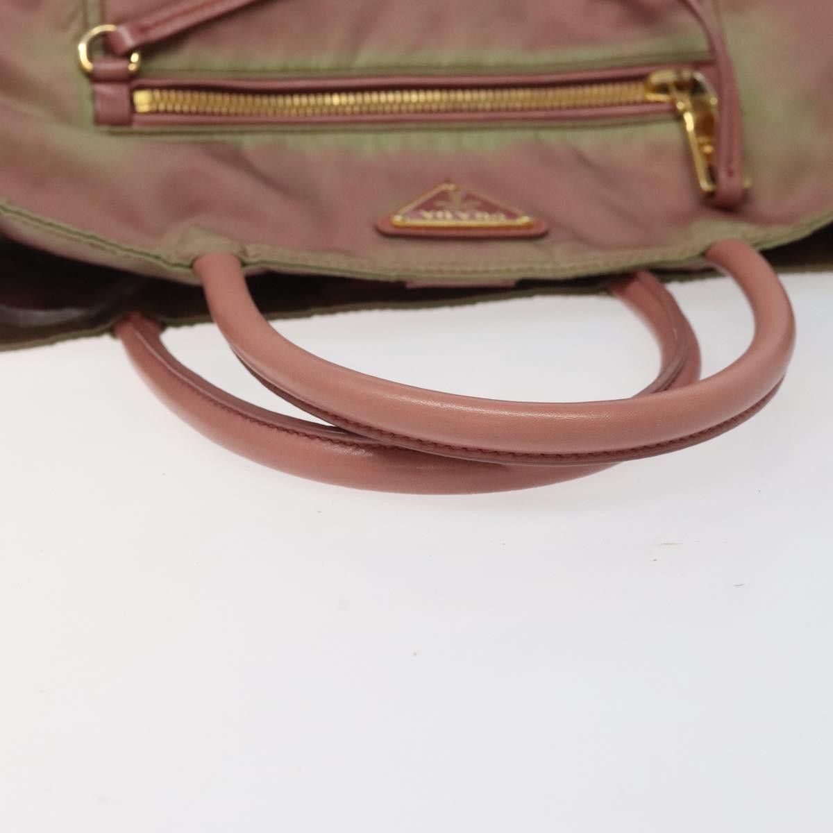 Prada PRADA Hand Bag Nylon Pink Gold Size ONE SIZE - 7 Thumbnail