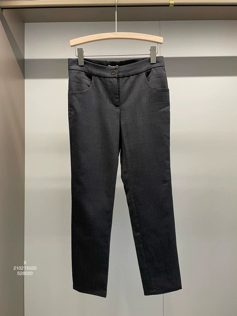 Emporio Armani Brunello Cucinelli Wool Straight Pants - dmc Size US 34 / EU 50 - 1 Thumbnail