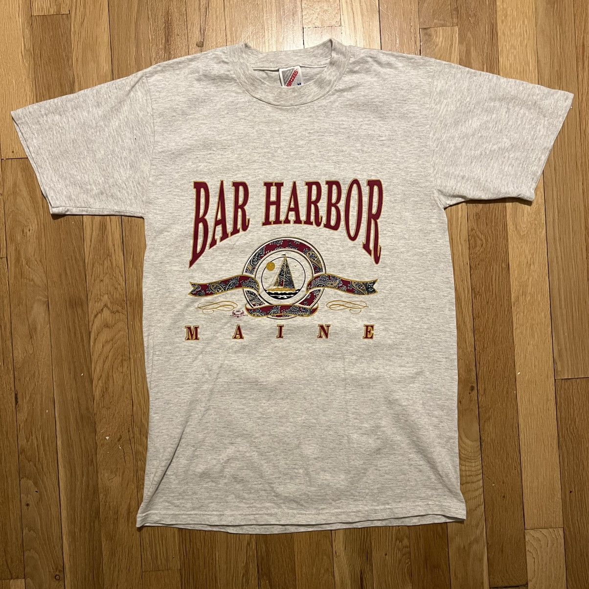Jerzees Vintage Bar Harbor Maine Heather Gray Medium T Shirt Size US M / EU 48-50 / 2 - 1 Thumbnail