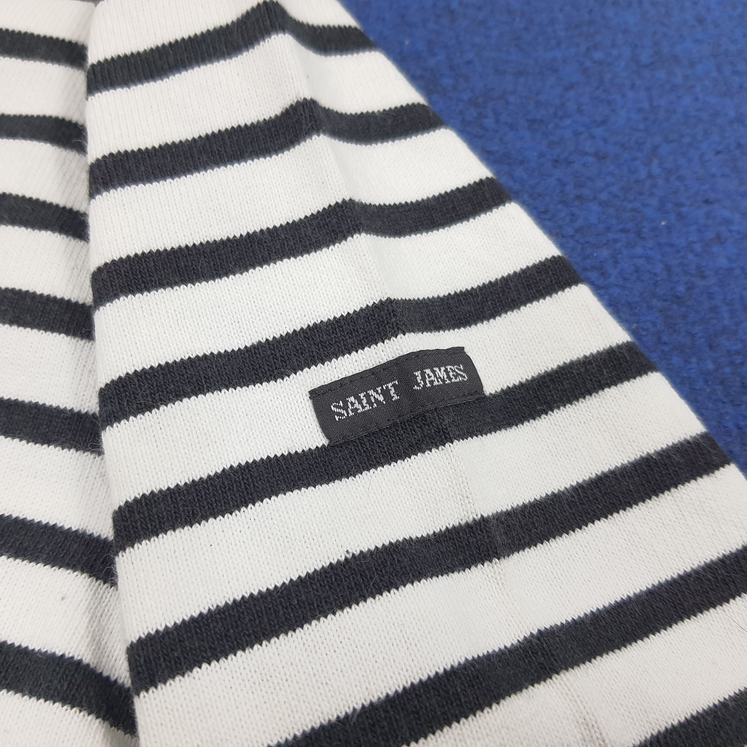 Designer × Saint James × Vintage Vintage Saint James Long Sleeve Stripes Designer Tshirt Size S / US 4 / IT 40 - 5 Thumbnail
