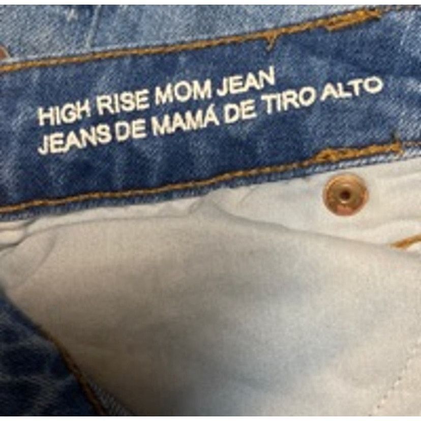 Other Y2K Distressed High Rise Mom Jeans Light Wash Wild Fable 6 Size 28" / US 6 / IT 42 - 3 Thumbnail