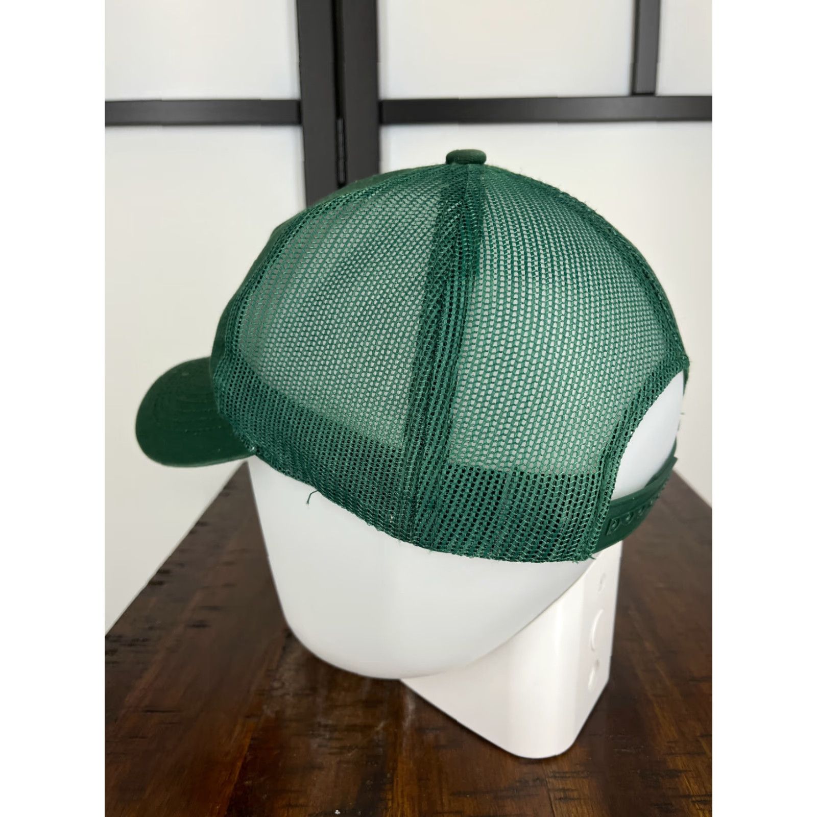 Bass Pro Shops Bass Pro Shops Hat Cap Snap Back Adult Green Trucker Hat Twill Cotton Fish Camp Hike Adjustable One Size Men Green 90s? Size ONE SIZE - 5 Thumbnail