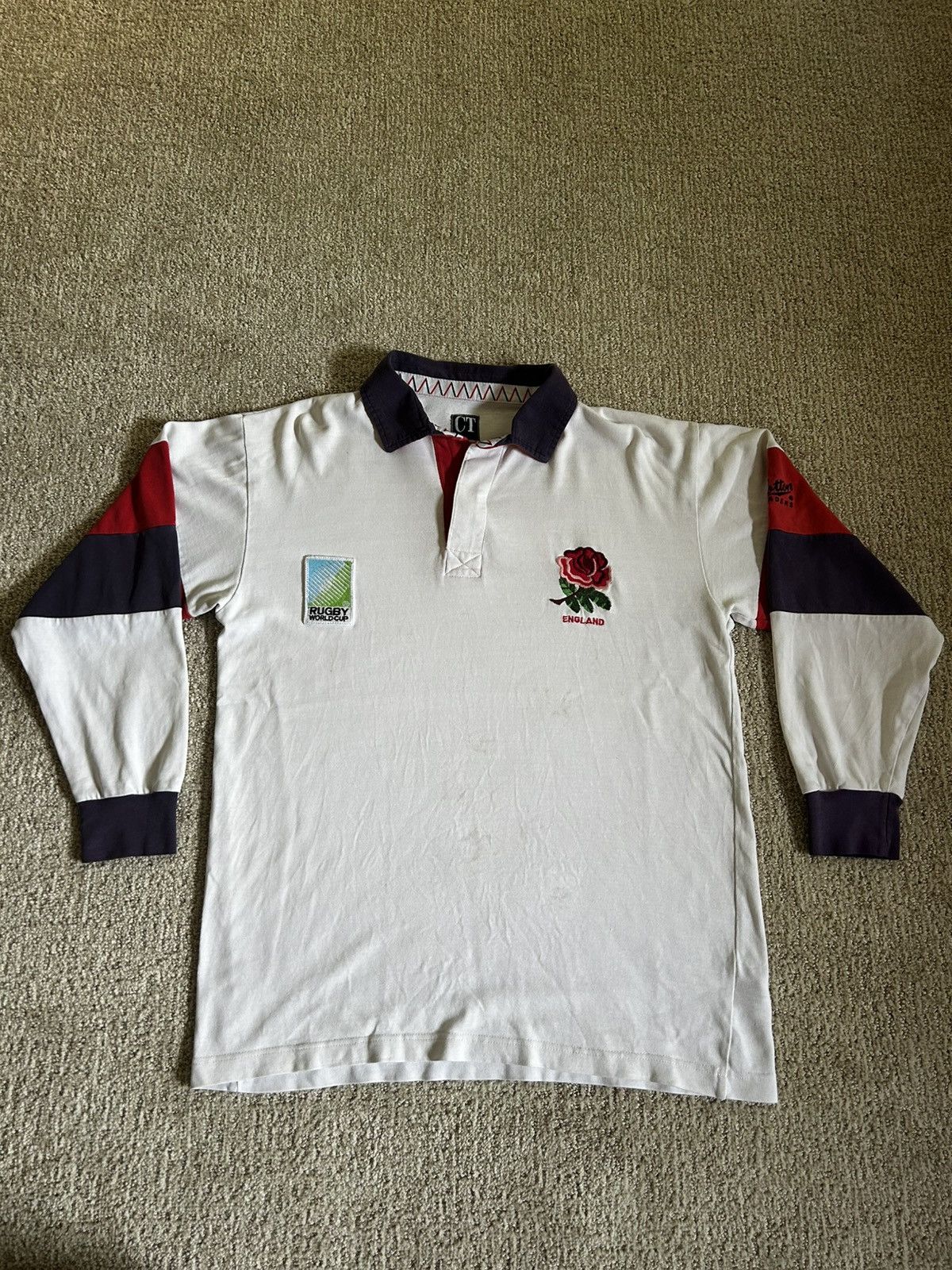 Cotton Traders Vintage England 1995 Rugby World Cup jersey Size US M / EU 48-50 / 2 - 1 Thumbnail
