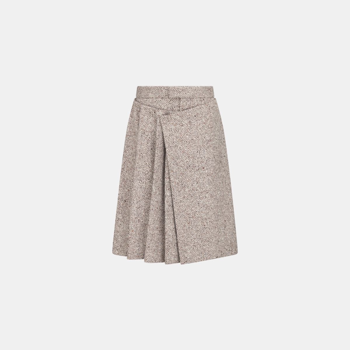 Dior o1bcso1str1124 Pleated Kilt-Shorts in Beige Size US 34 / EU 50 - 1 Thumbnail