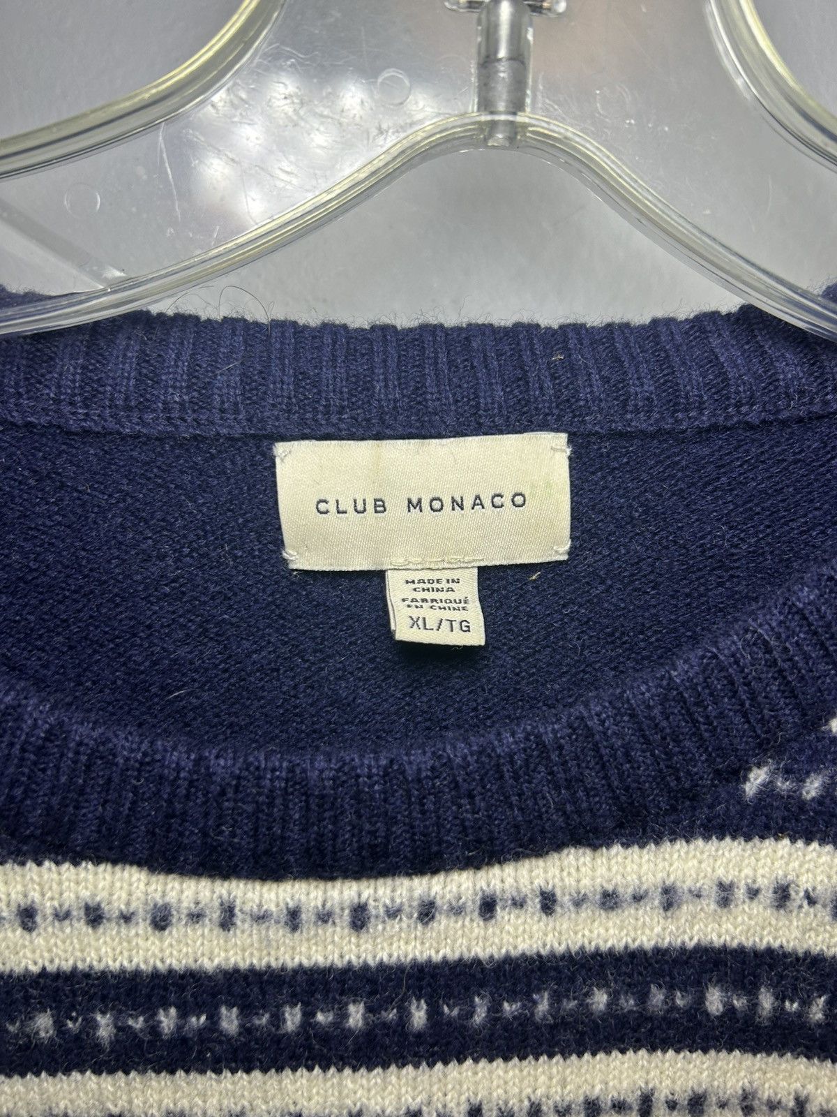 Club Monaco × Designer × Vintage Vintage Club Monaco knit wool sweater Size US XL / EU 56 / 4 - 3 Thumbnail