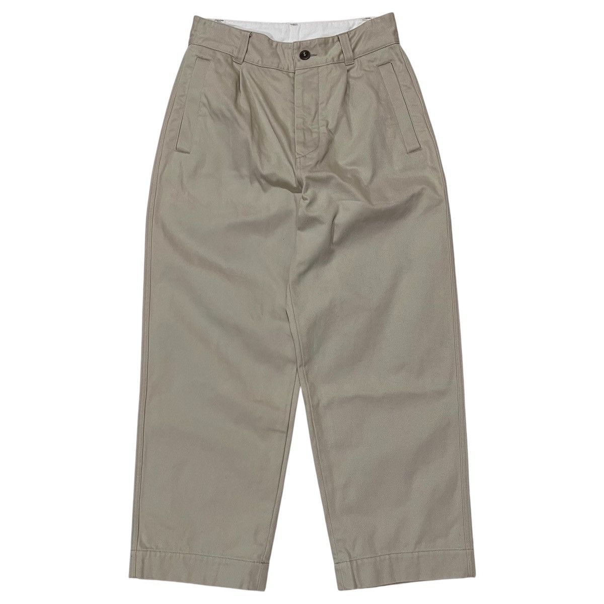 Comme des Garcons Margaret Howell Khaki Cotton Pants Size US 29 - 1 Thumbnail