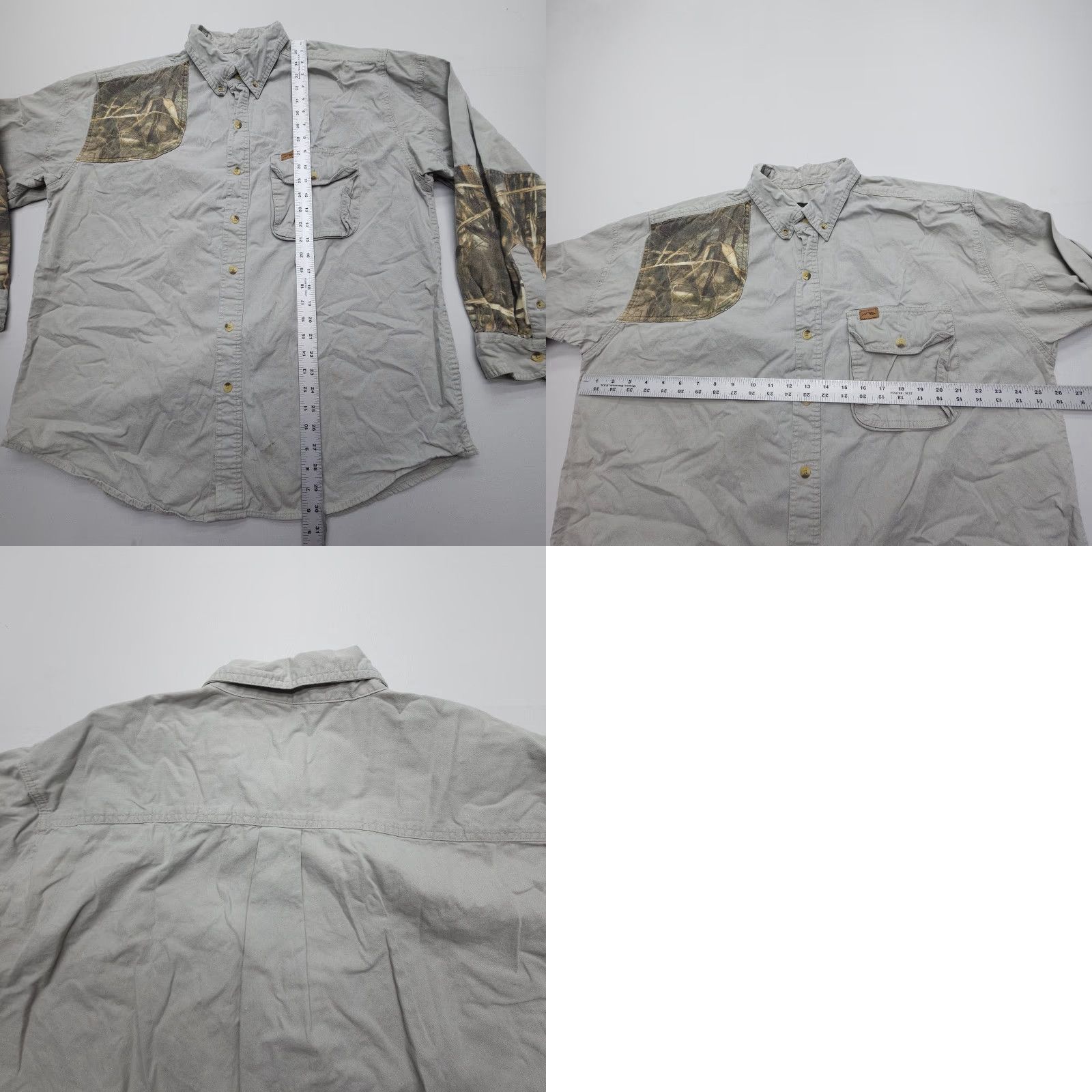 Warehouse Sportsmans Warehouse Canvas Shooting Shirt Mens XL Camouflage Accents Button-Up Outdoor Size US XL / EU 56 / 4 - 8 Thumbnail