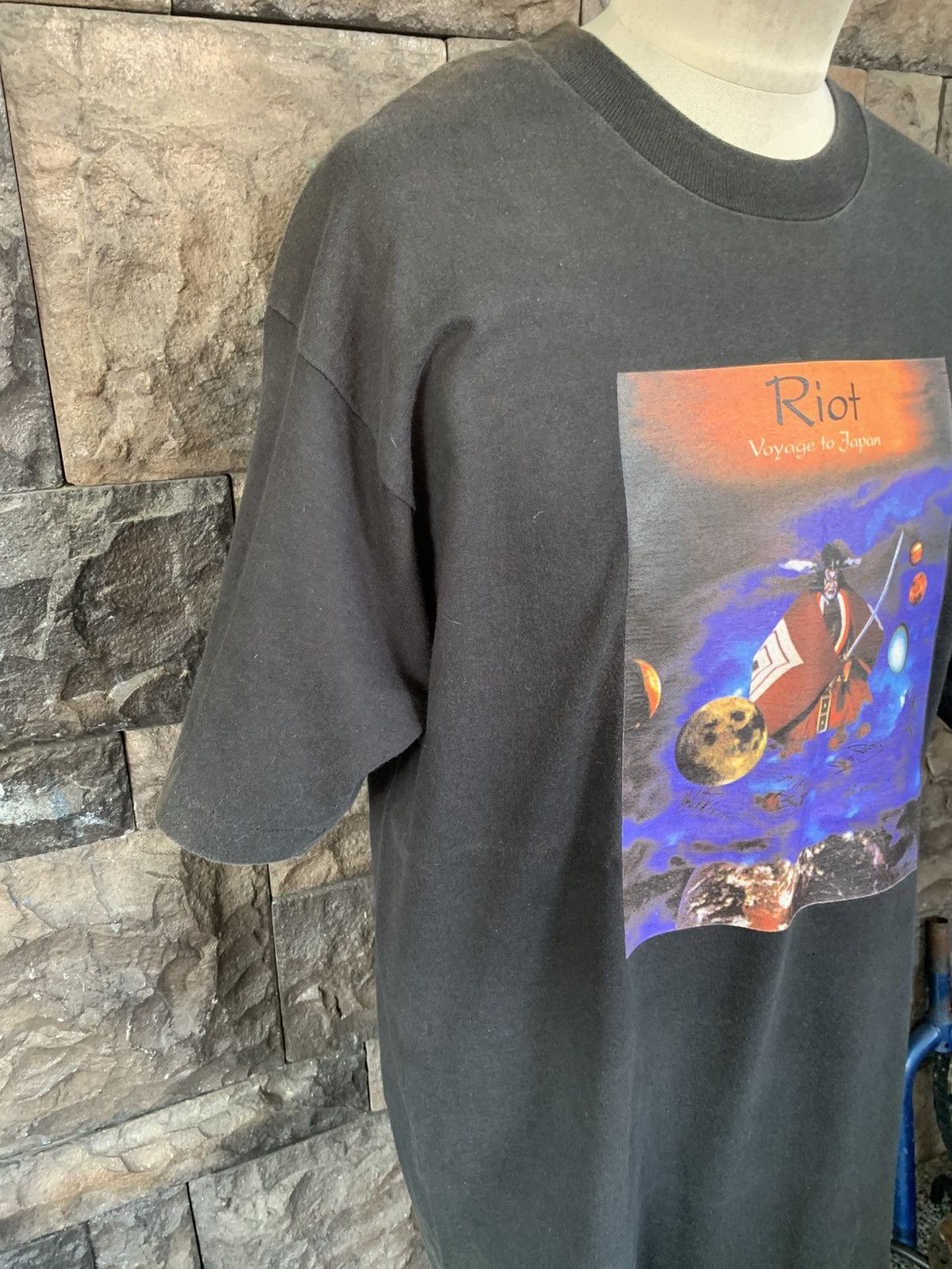 Band Tees Vintage 90s Riot Voyage To Japan Tour 1996 T shirt Size US XL / EU 56 / 4 - 4 Thumbnail