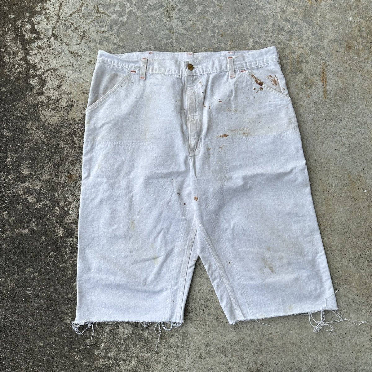Carhartt Paint Splatter Chopped Carhartt jort carpenter double knee Size US 36 / EU 52 - 2 Thumbnail