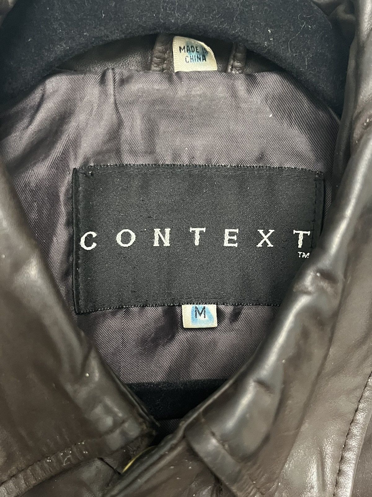 Vintage Context leather bomber. Medium Size US M / EU 48-50 / 2 - 4 Thumbnail