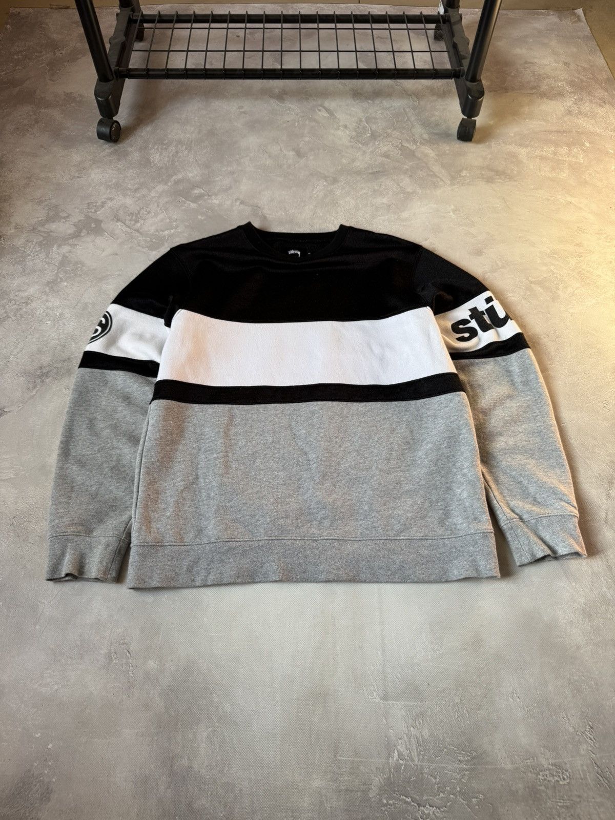 Stussy Stussy Black TrackCrew Sweatshirt Size US M / EU 48-50 / 2 - 3 Thumbnail