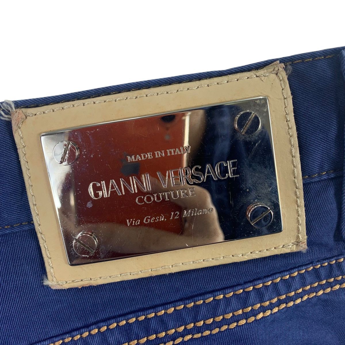 Designer × Versace GIANNI VERSACE Blue jeans Size 32" / US 10 / IT 46 - 19 Thumbnail