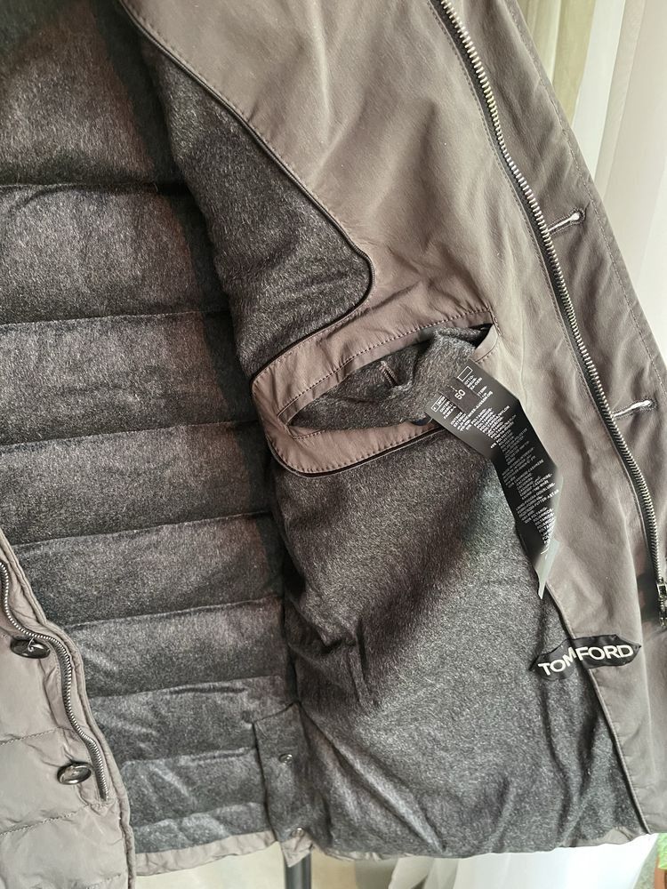 Tom Ford Tom Ford Down Puffer Bomber Cardigan Cashmere Jacket Size US L / EU 52-54 / 3 - 3 Thumbnail