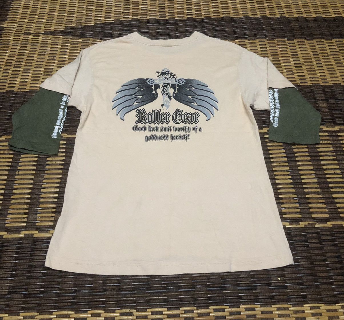 Japanese Brand If Six Was Nine x Roller Gear Cross Logo Style 3q Tee Shirt Size US S / EU 44-46 / 1 - 4 Thumbnail