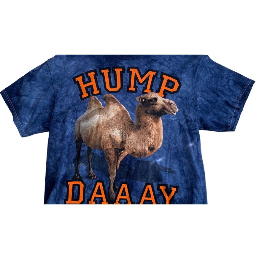 The Mountain The Mountain Mens XL 3D T-Shirt Camel Navy Blue Tie Dye Size US XL / EU 56 / 4 - 2 Thumbnail