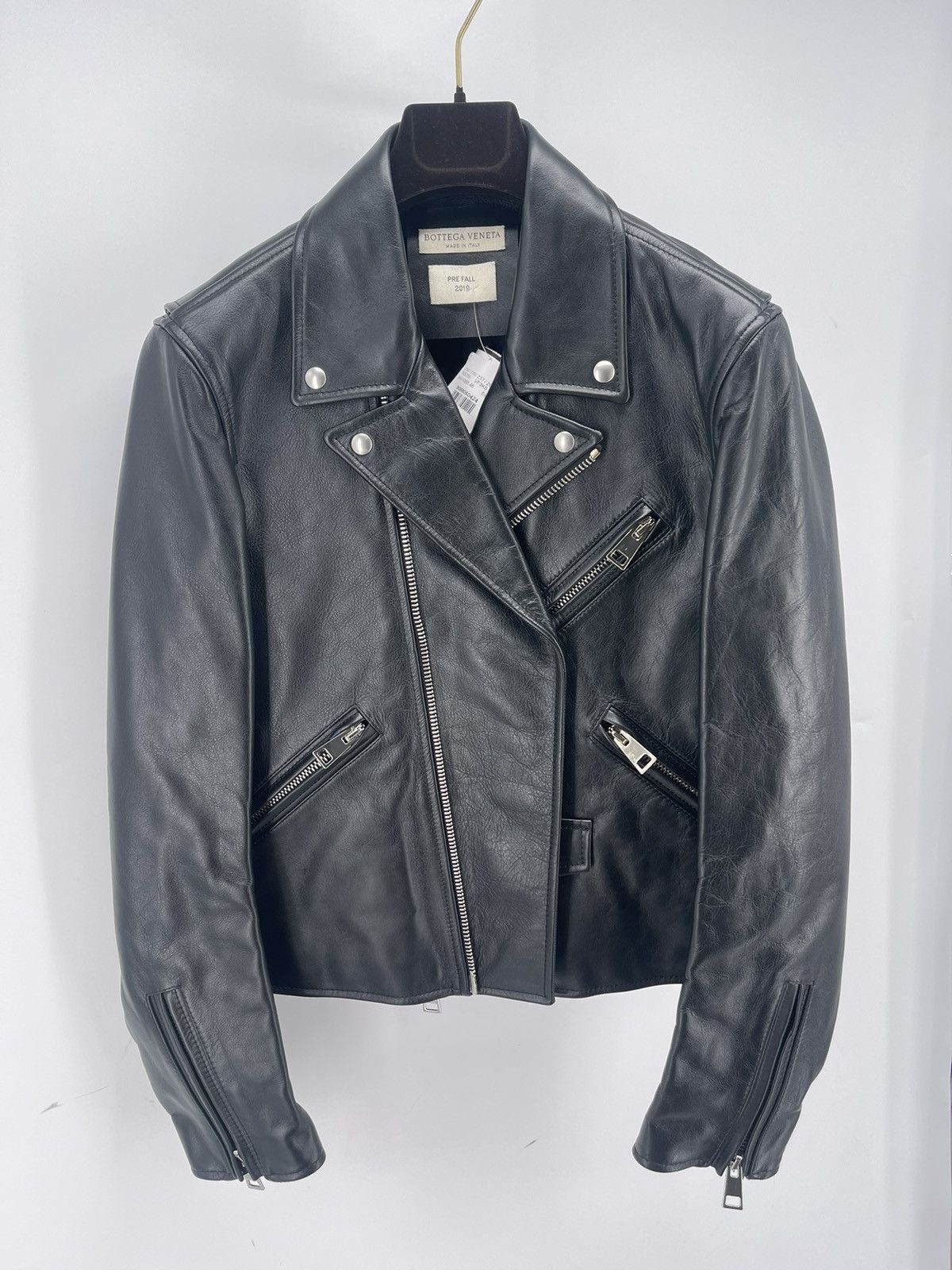 Bottega Veneta Motorcycle Jacket Size 48 RRP 4.8k