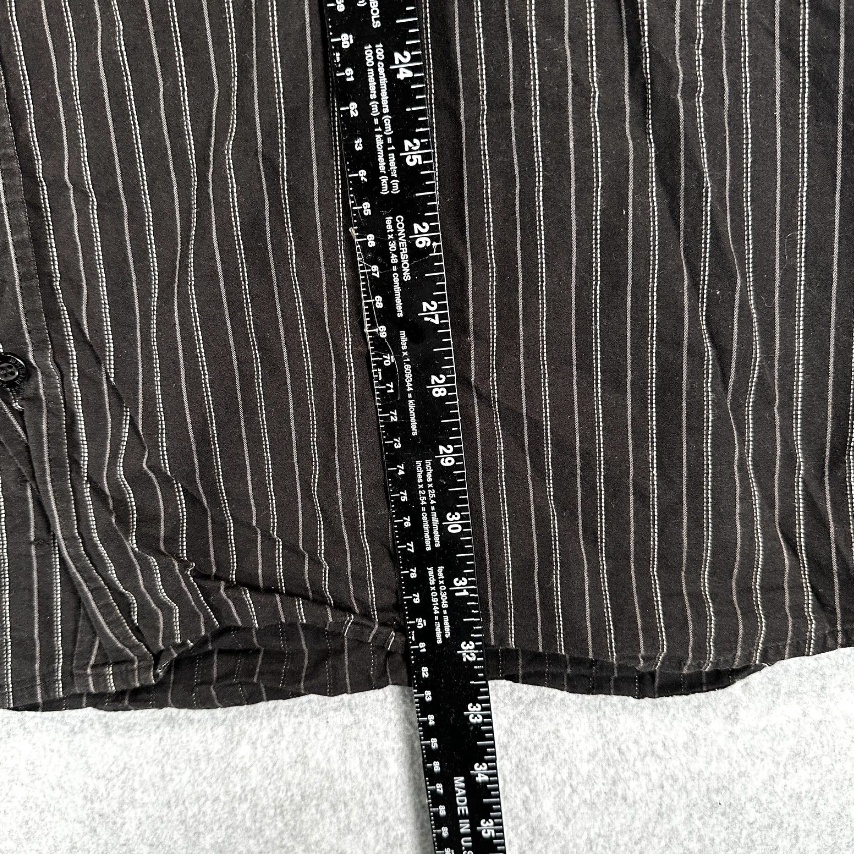 Southpole Southpole Shirt Mens 5XL Black Stripe Long Sleeve Tribal Graphic Button Front Size US XXL / EU 58 / 5 - 7 Thumbnail