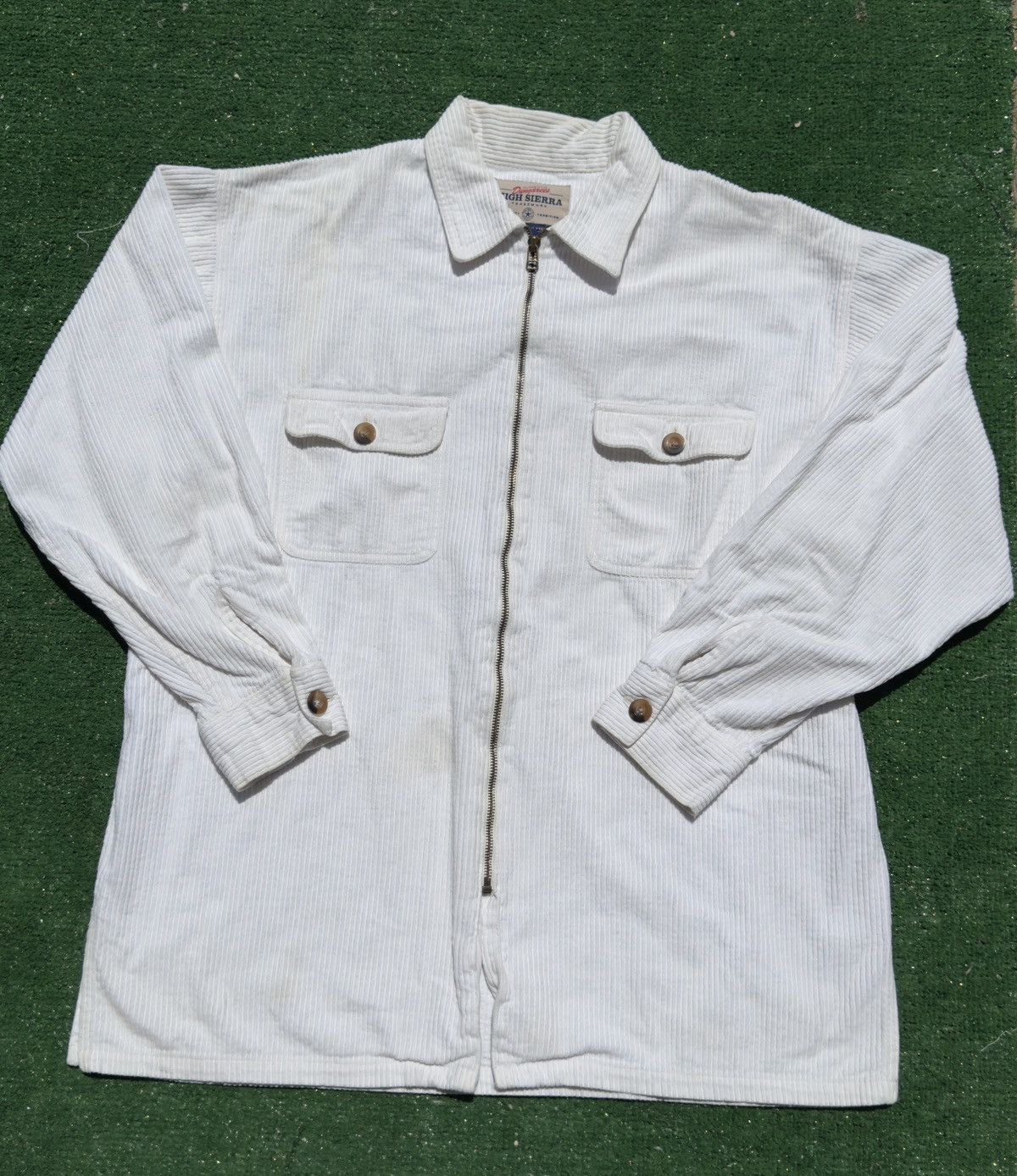 High Sierra High Sierra White Corduroy Jacket Size US L / EU 52-54 / 3 - 11 Thumbnail