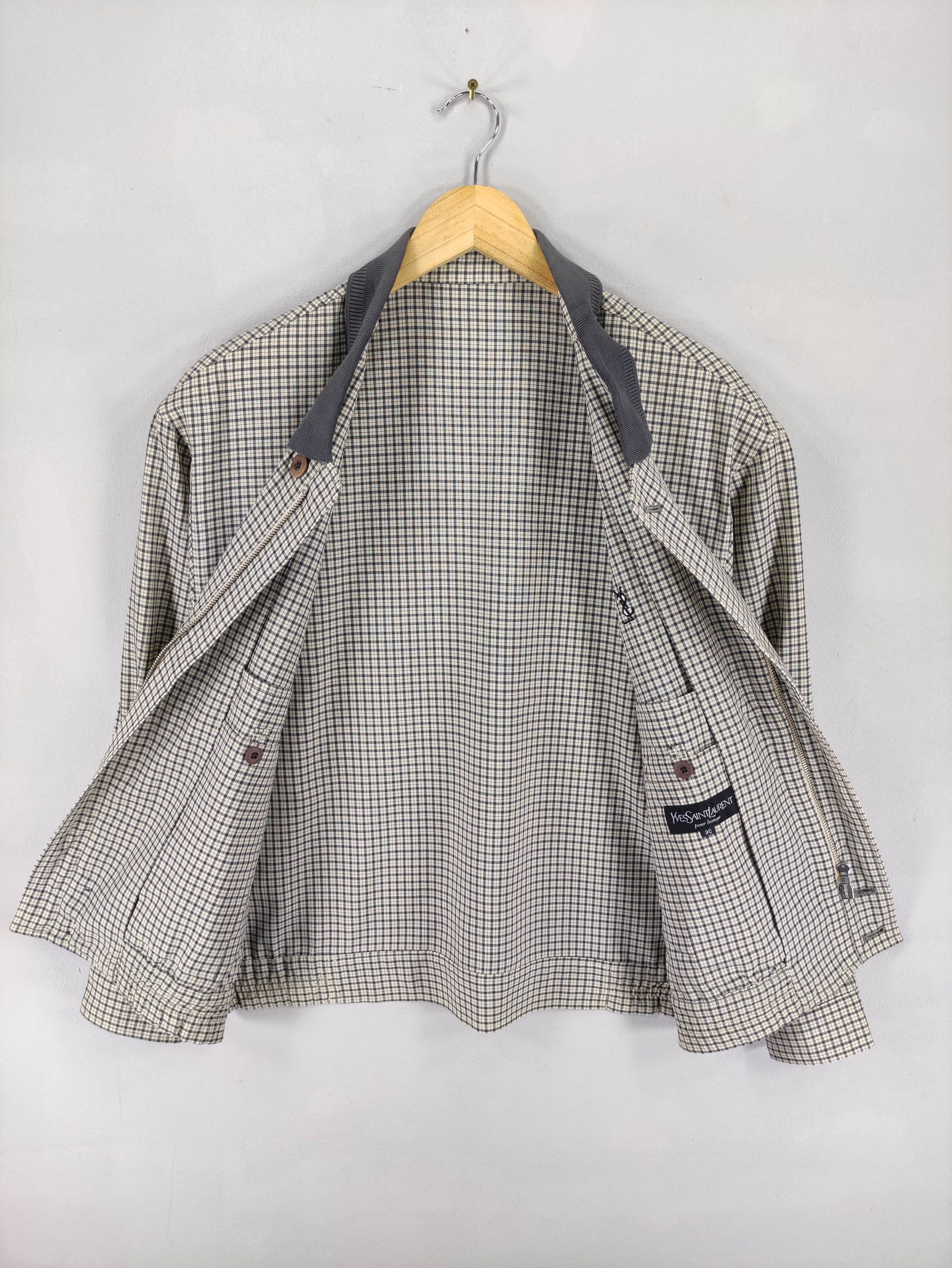Yves Saint Laurent Vintage Yves Saint Lauren Chekered Jacket Size US L / EU 52-54 / 3 - 4 Thumbnail
