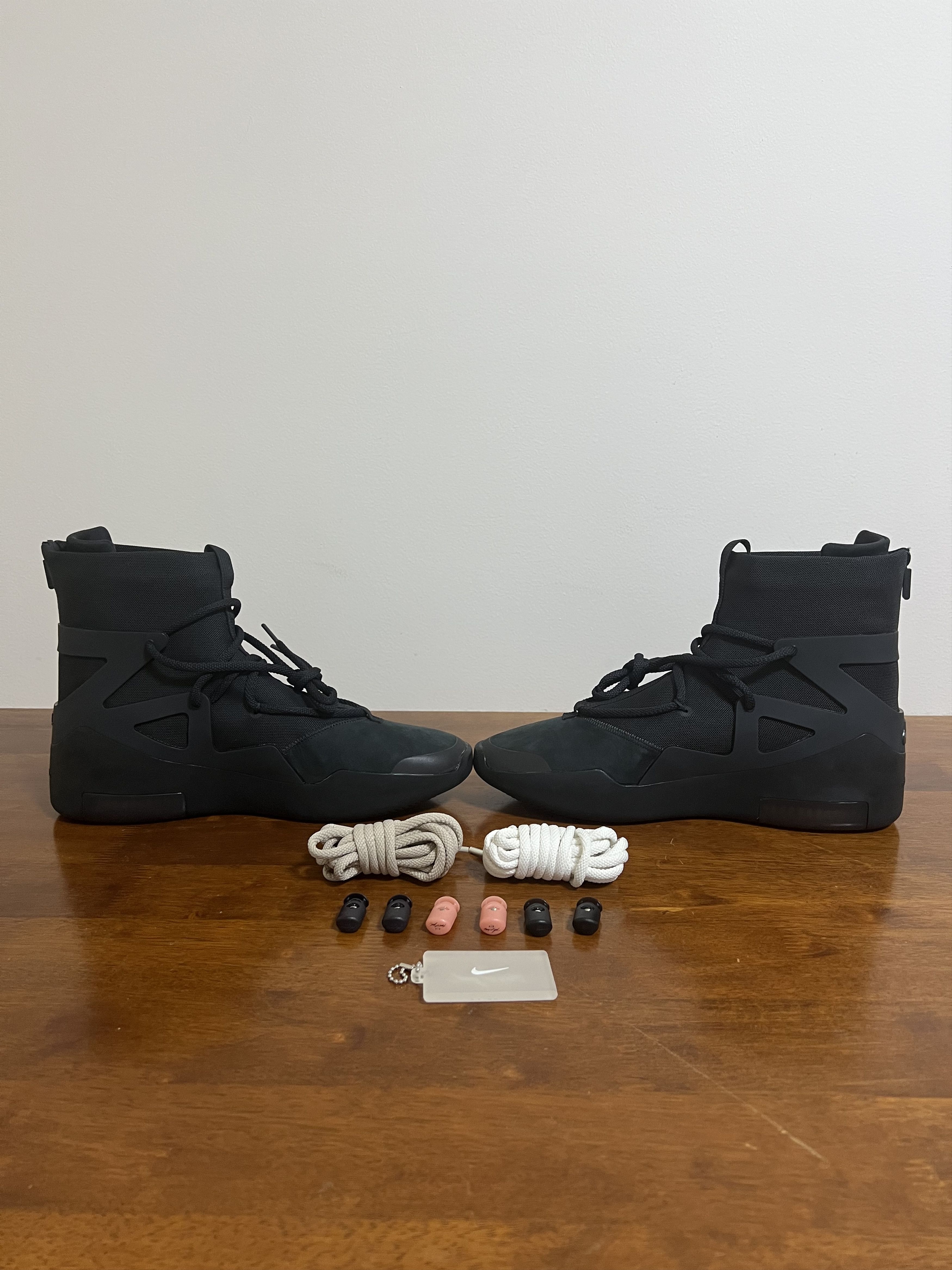 Fear of God × Nike 💚 2020 Fear of God x Nike "Air Fear of God 1" Black Noir Size US 11 / EU 44 - 5 Thumbnail