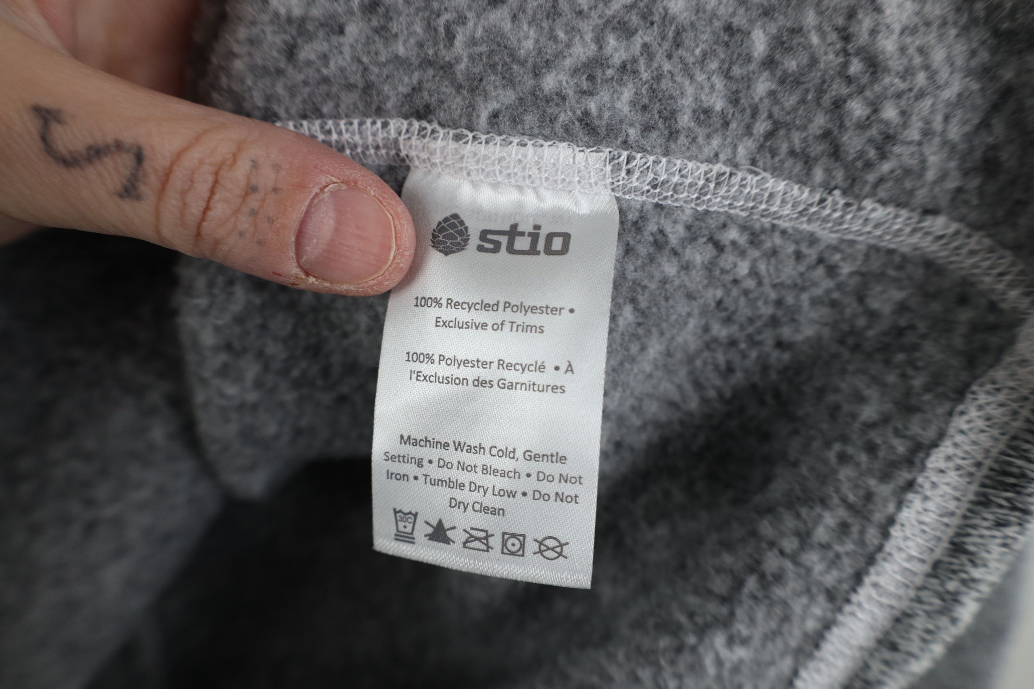Stio Stio Hole Sweetwater Fleece Knit Hoodie Sweatshirt Gray Size M / US 6-8 / IT 42-44 - 10 Thumbnail