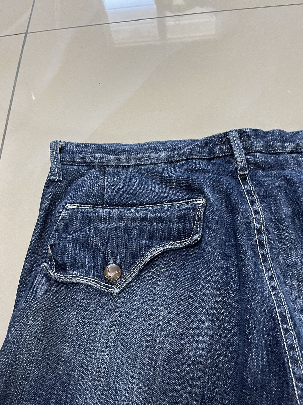JNCO Flare Jeans Vigoss brand baggy distressed faded wideleg Size US 34 / EU 50 - 14 Thumbnail