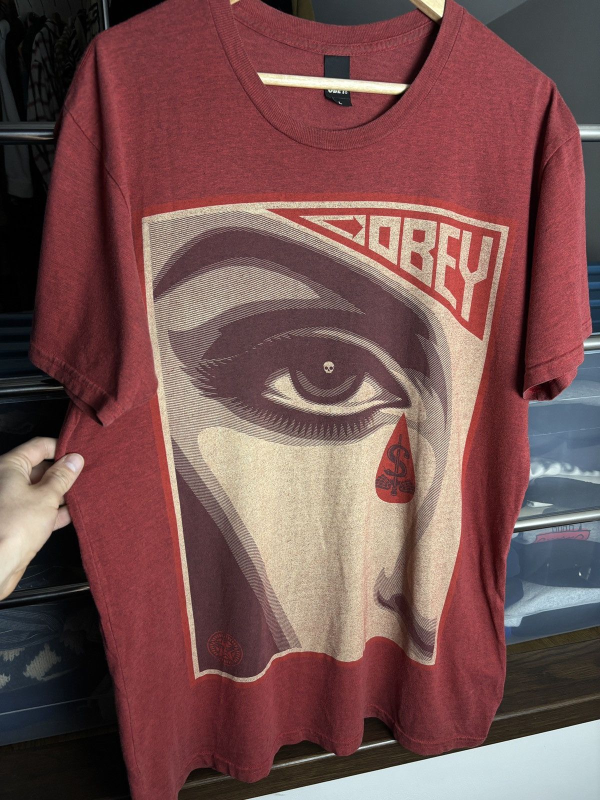 Obey Obey Eye Blood Tear T-Shirt Size US L / EU 52-54 / 3 - 3 Thumbnail
