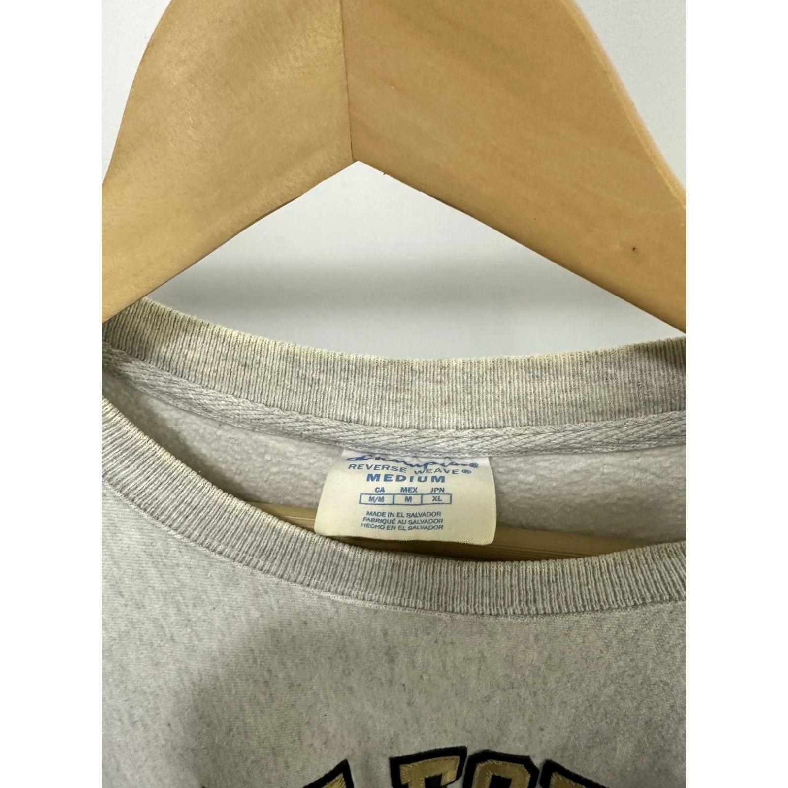 Champion VTG Champion Sweatshirt Thrashed Worn Reverse Weave Wake Forest Demon Deacons M Men Medium Heather Gray Pullover Grunge Distressed Size US M / EU 48-50 / 2 - 3 Thumbnail