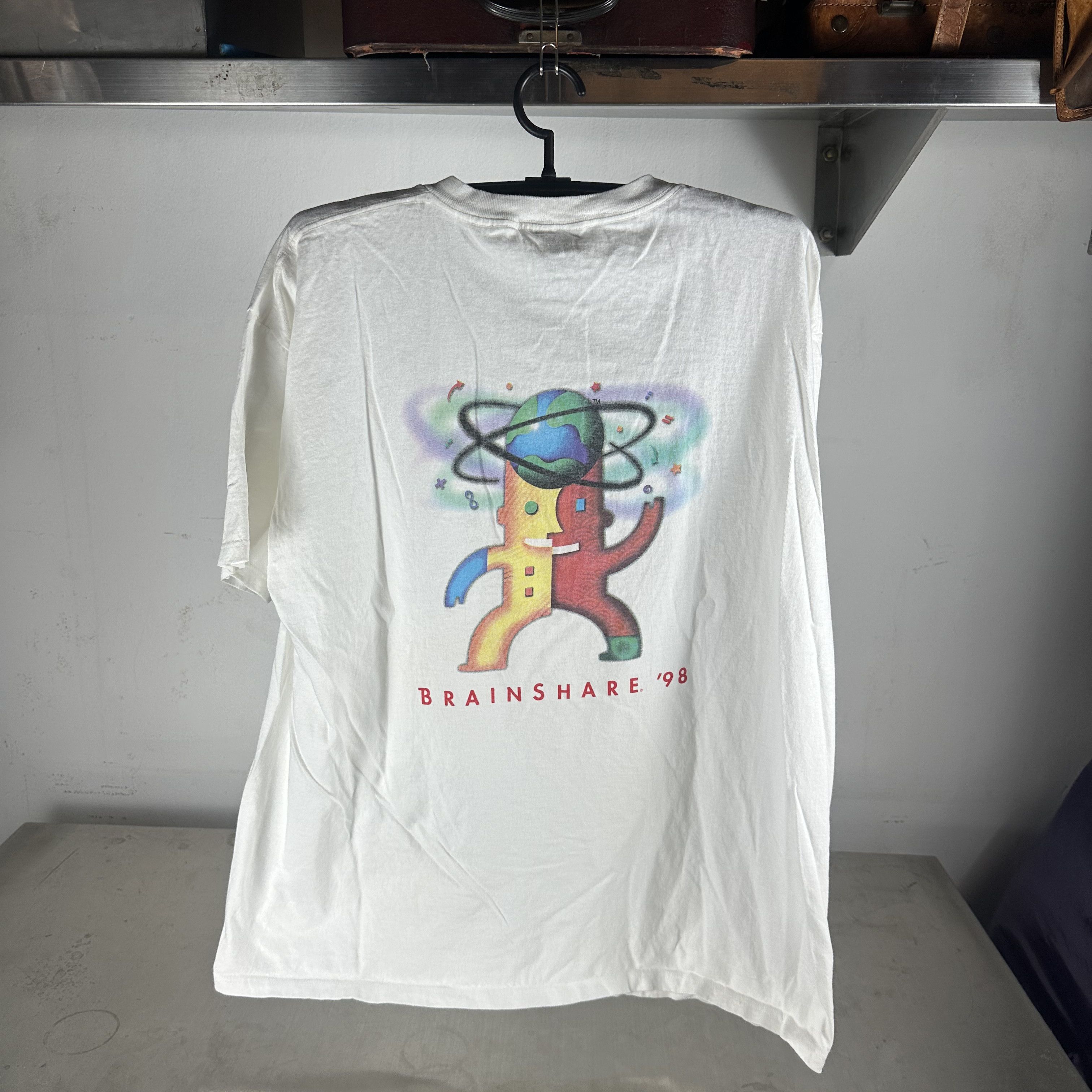 Vintage Vintage 1998 Novell Software Brainshare Computer T-shirt Size US XL / EU 56 / 4 - 1 Thumbnail