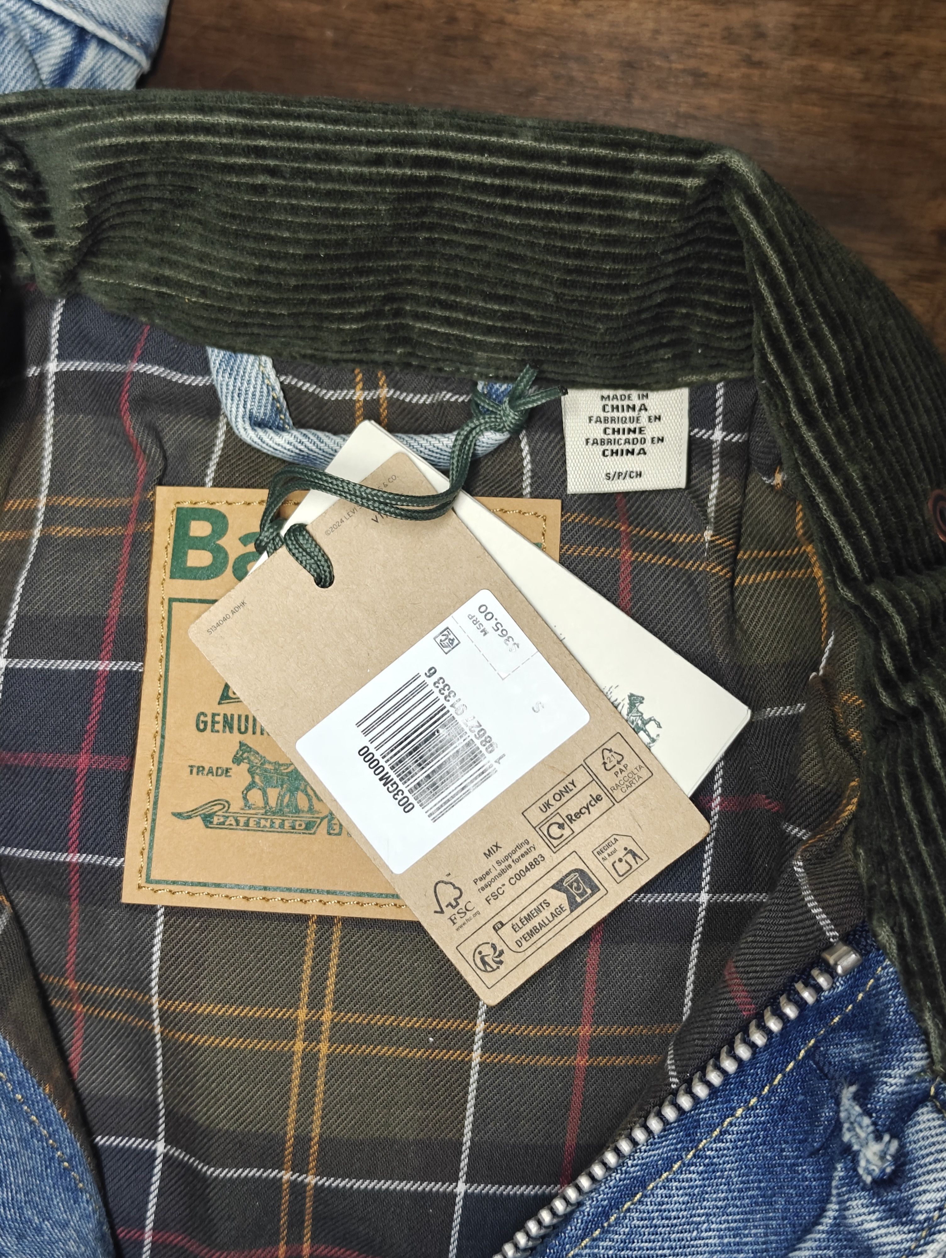 Barbour Barbour Levi’s Type 2 II Denim Trucker Jacket Size S Size US S / EU 44-46 / 1 - 4 Thumbnail