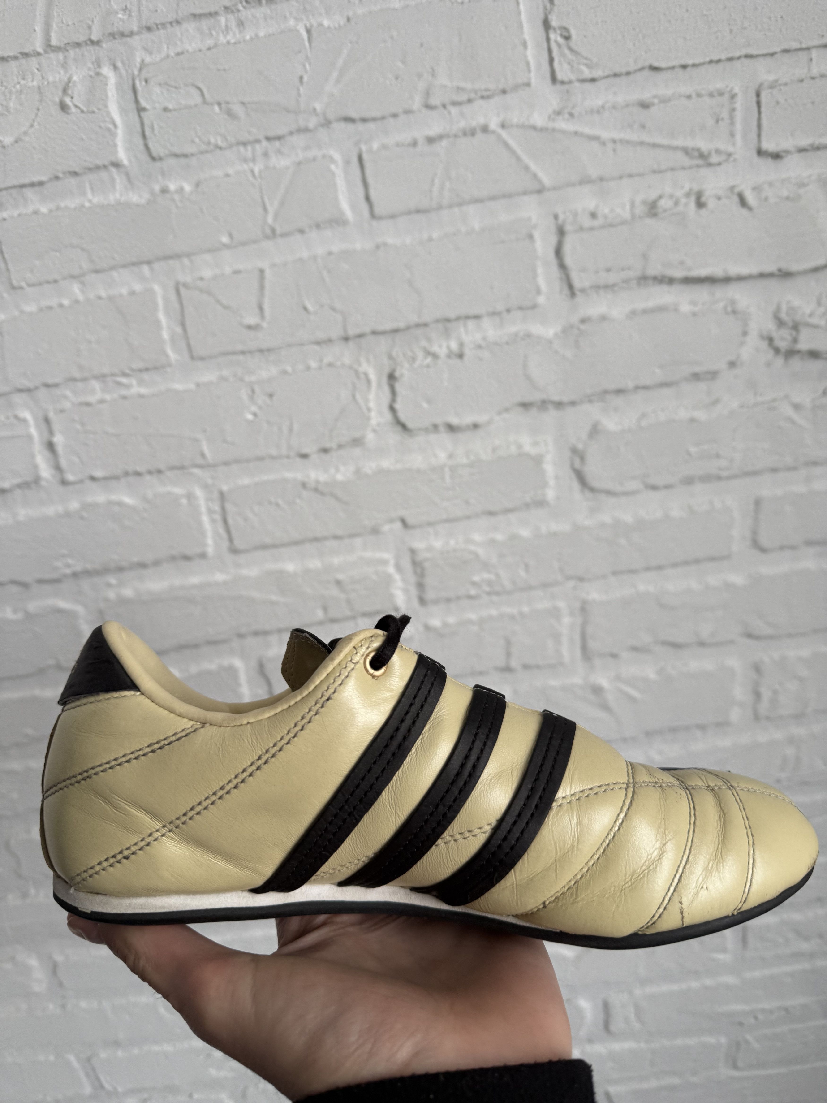 Adidas Vintage 2000s Adidas Taekwondo beige leather low sneakers Size US 7 / IT 37 - 11 Thumbnail