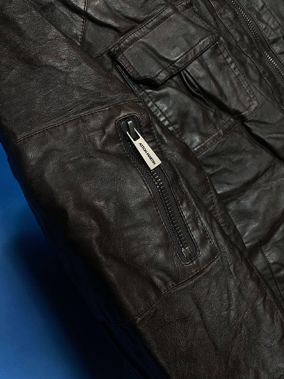 Vintage 🔥 Aston Martin Eco-leather racing jacket 16 years Size US XS / EU 42 / 0 - 5 Thumbnail