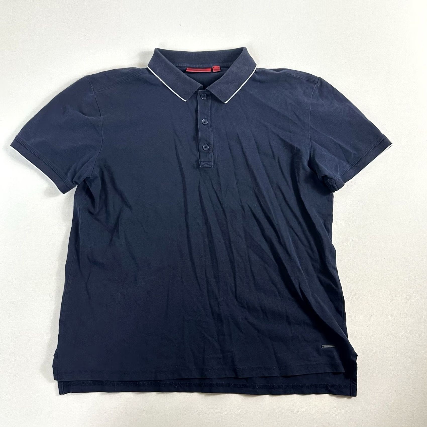 Hugo Boss HUGO BOSS Polo Shirt S/S Regular Fit Blue Mens Size Large Pima Cotton Size US L / EU 52-54 / 3 - 2 Thumbnail