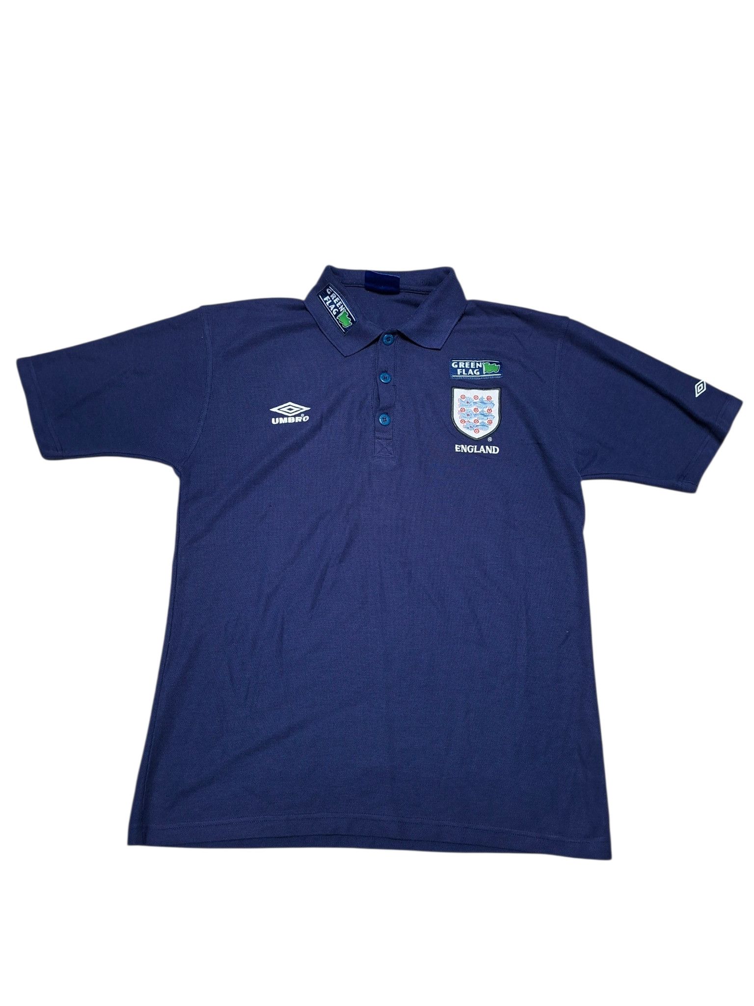 Umbro ENGLAND UMBRO GREEN FLAG VINTAGE 90S POLO SHIRT Size US XL / EU 56 / 4 - 1 Thumbnail
