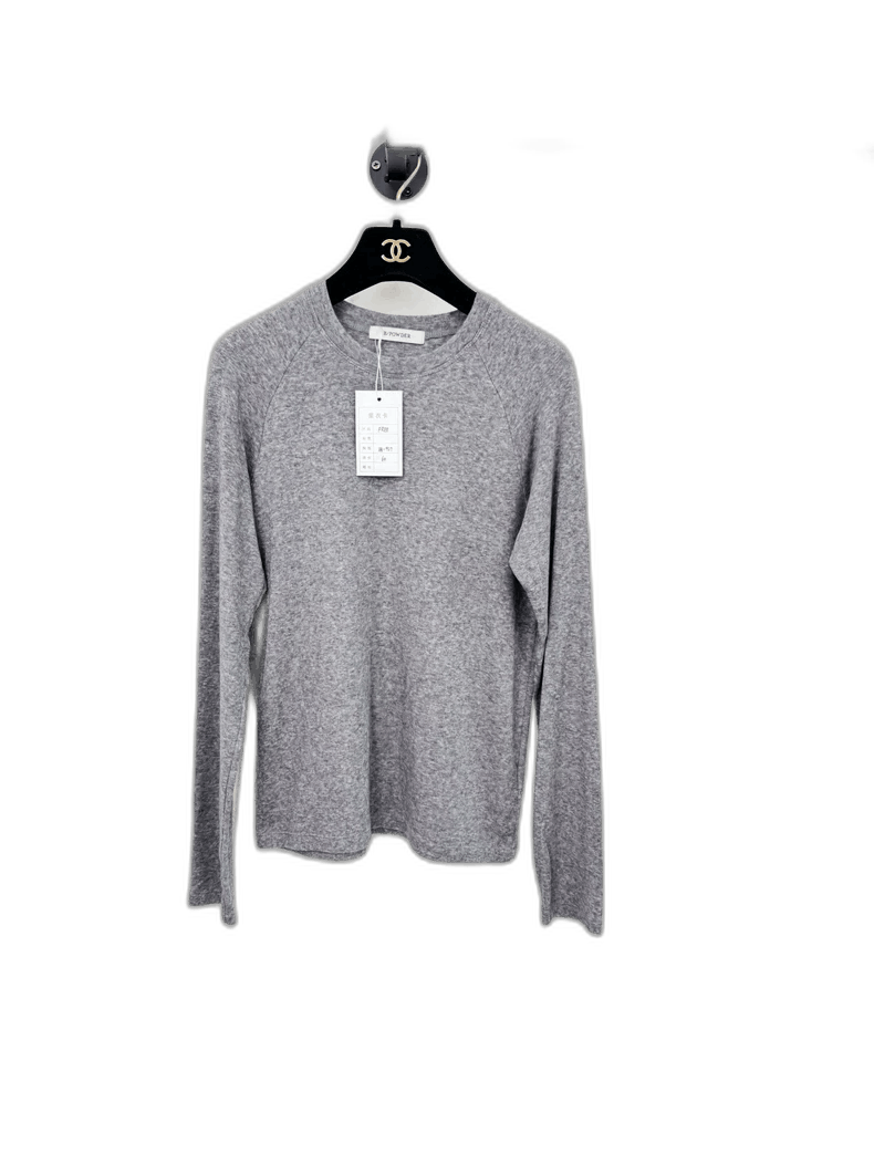 Balenciaga Long Sleeve Gray Top Size One Size Fits All-2505 Size XXS / US 00 / IT 34 - 1 Thumbnail