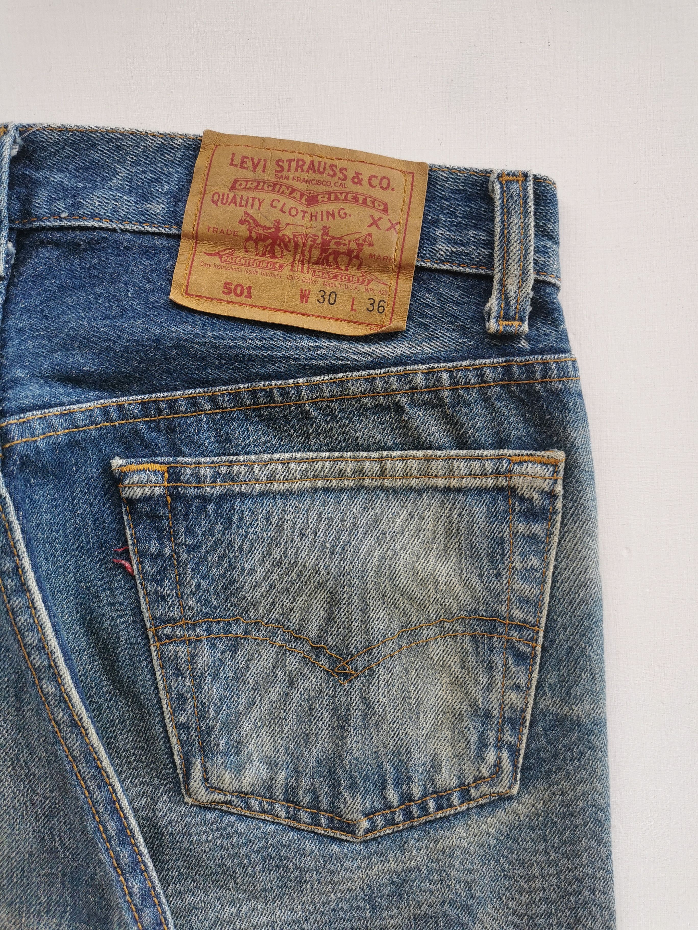 Levi's Vintage Levi’s 501 damage denim Size US 30 / EU 46 - 8 Thumbnail