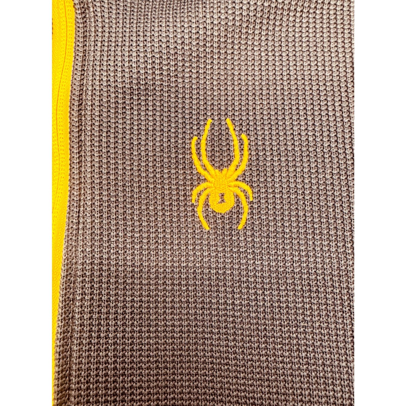 Spyder Spyder Pullover Men's XL Blue Waffle-Knit Fleece Lined 1/4 Zip Sweater 2730 Size US XL / EU 56 / 4 - 2 Thumbnail