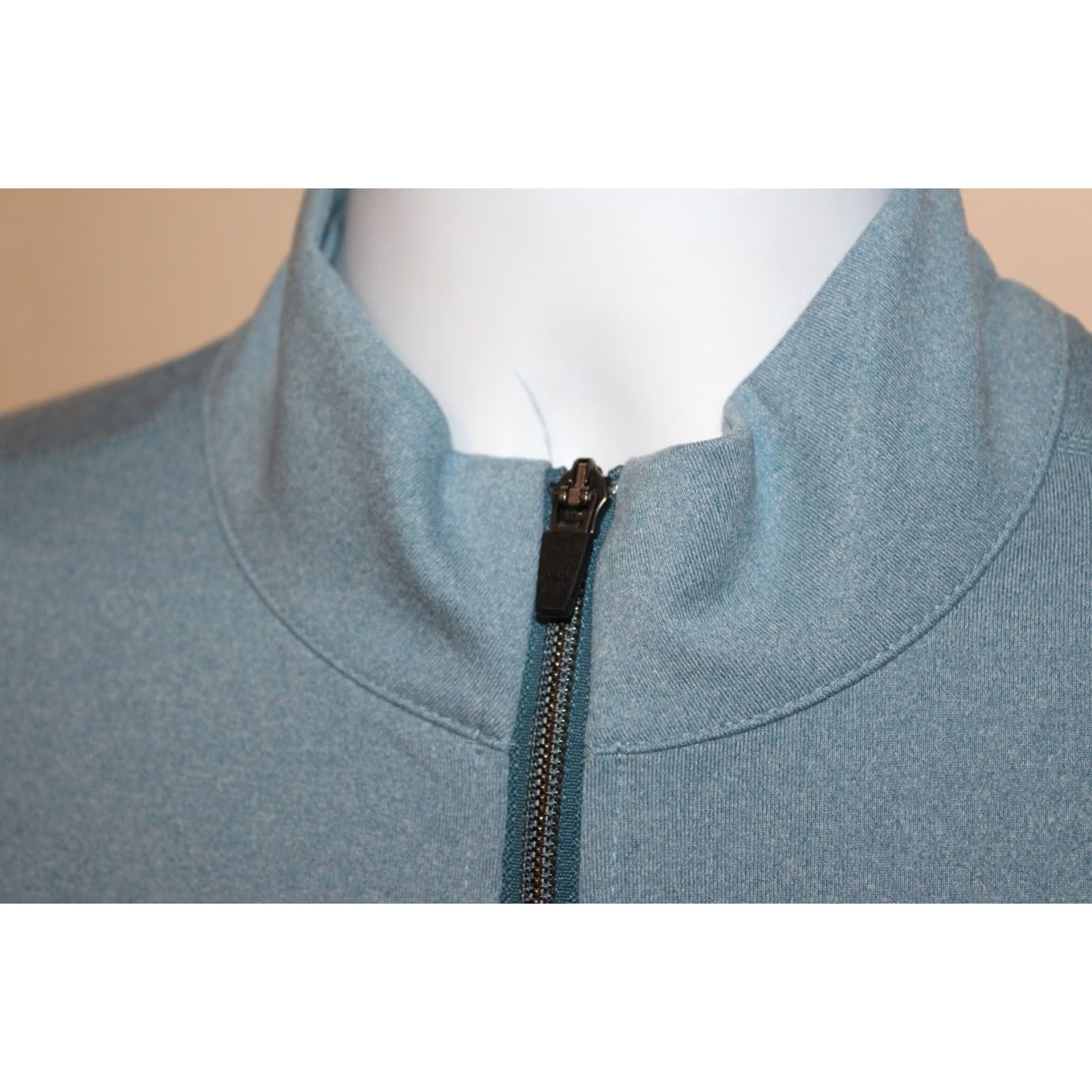 UNTUCKit UNTUCKit Mens Large Full Zip Performance Sweater Jacket Shirt Blue Stretch Size US L / EU 52-54 / 3 - 5 Thumbnail
