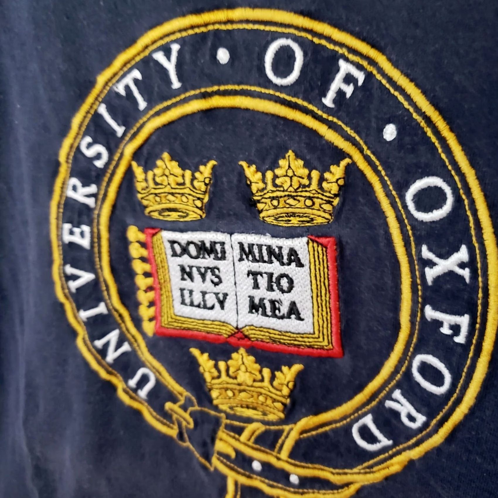 Vintage VINTAGE University of Oxford Shirt Mens M Navy Blue Embroidered Front Logo England Nike Size US M / EU 48-50 / 2 - 5 Thumbnail