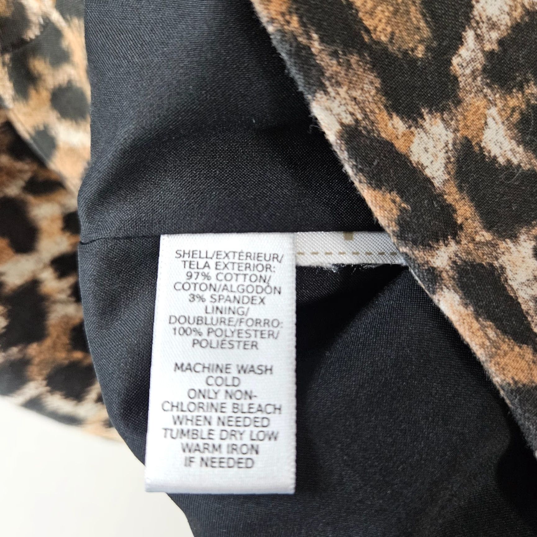 Loft Ann Taylor LOFT Womens Pencil Skirt Sz 2 Brown Black Animal Print Size 26" / US 2 / IT 38 - 3 Thumbnail