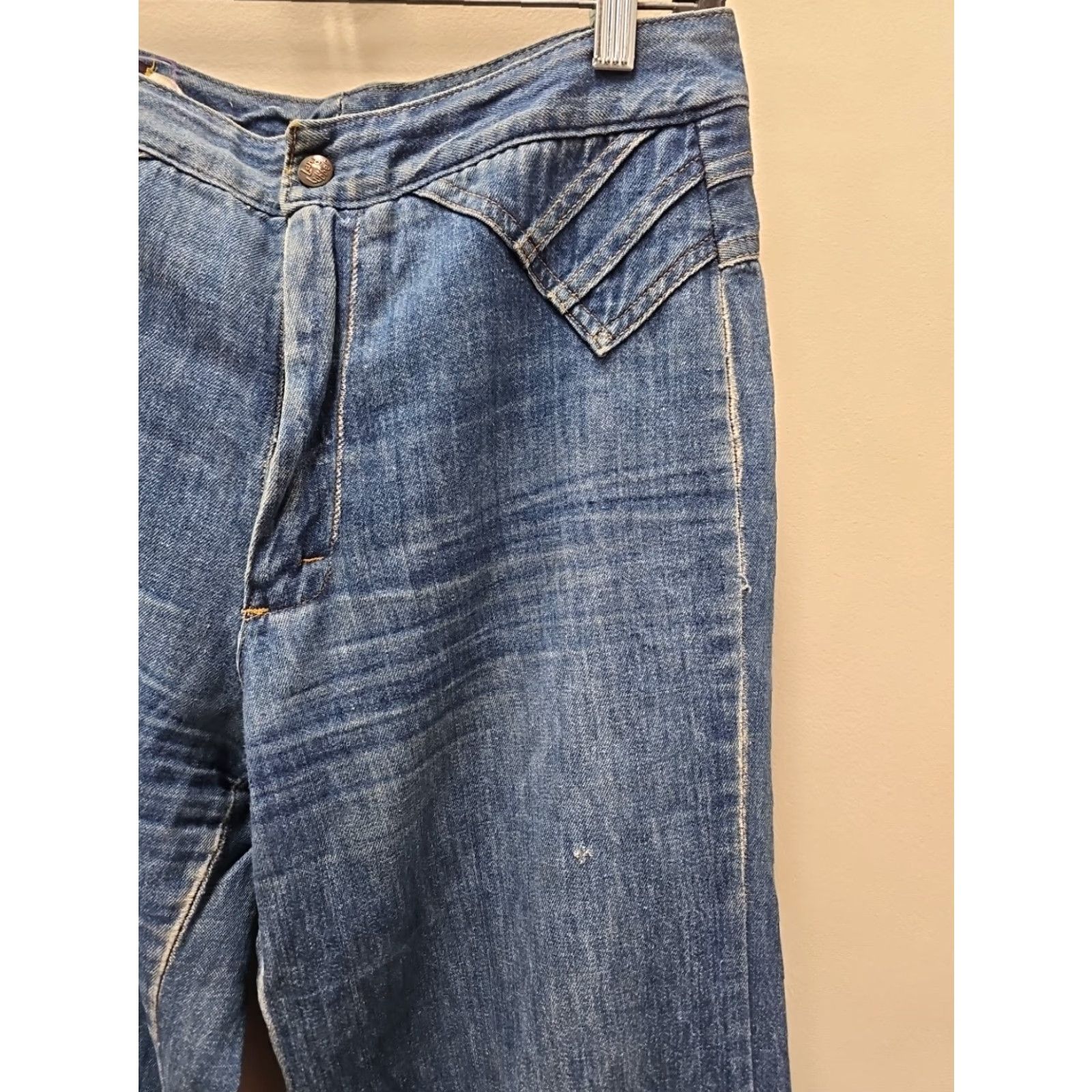 Vintage VINTAGE Landlubber Boho Hippie Patch Jeans - size 11 - Waist 30x32 Size 30" / US 8 / IT 44 - 4 Thumbnail