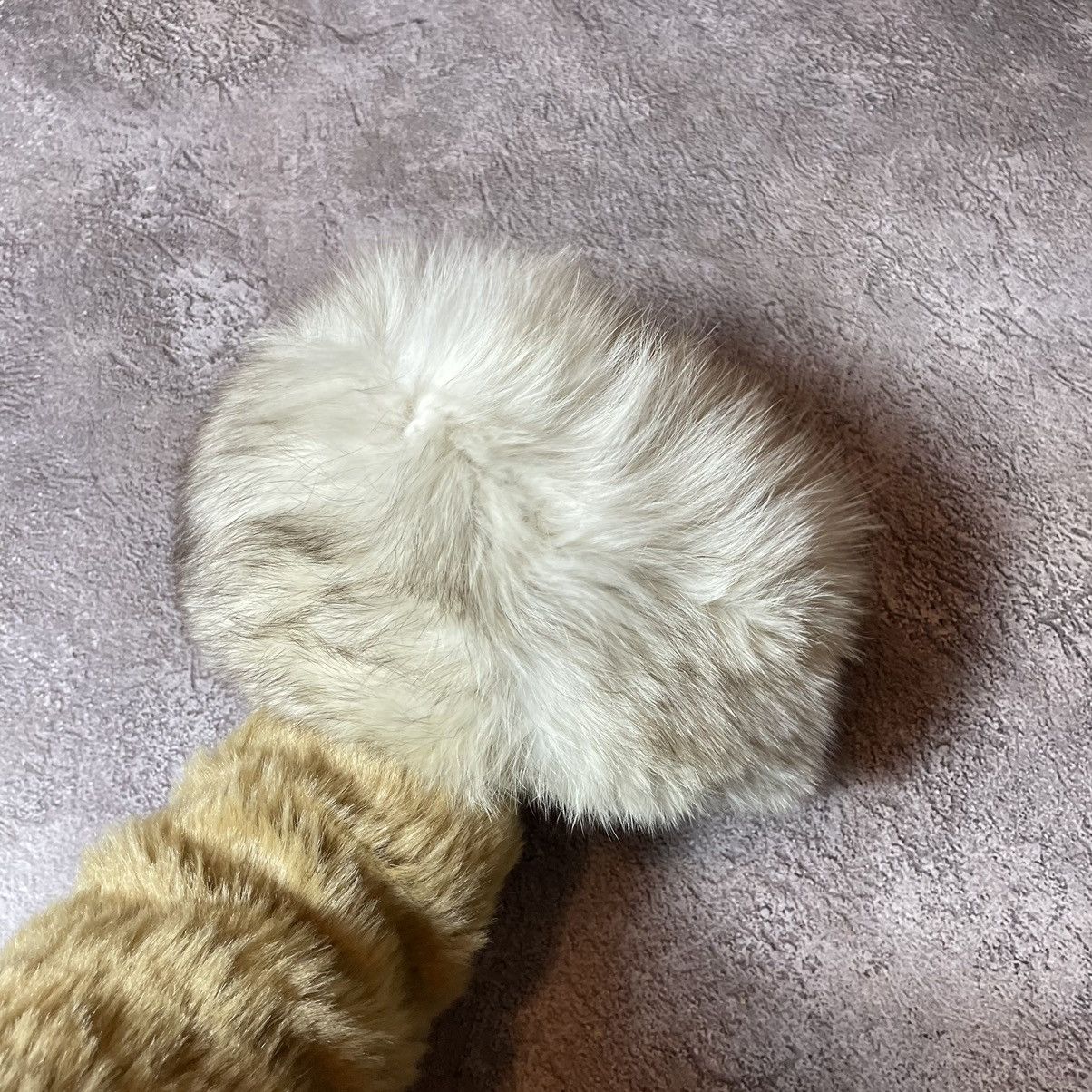 Vintage Vintage 90s Mohair Beanie Fuzzy Knit Grunge Alt Ushanka OS Size ONE SIZE - 2 Thumbnail